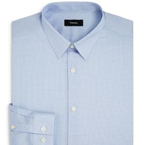 Theory cedrick zino micro pin striped dress shirt